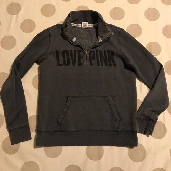 PINK Victoria's Secret Tops - vs PINK half zip pull over sweatshirt